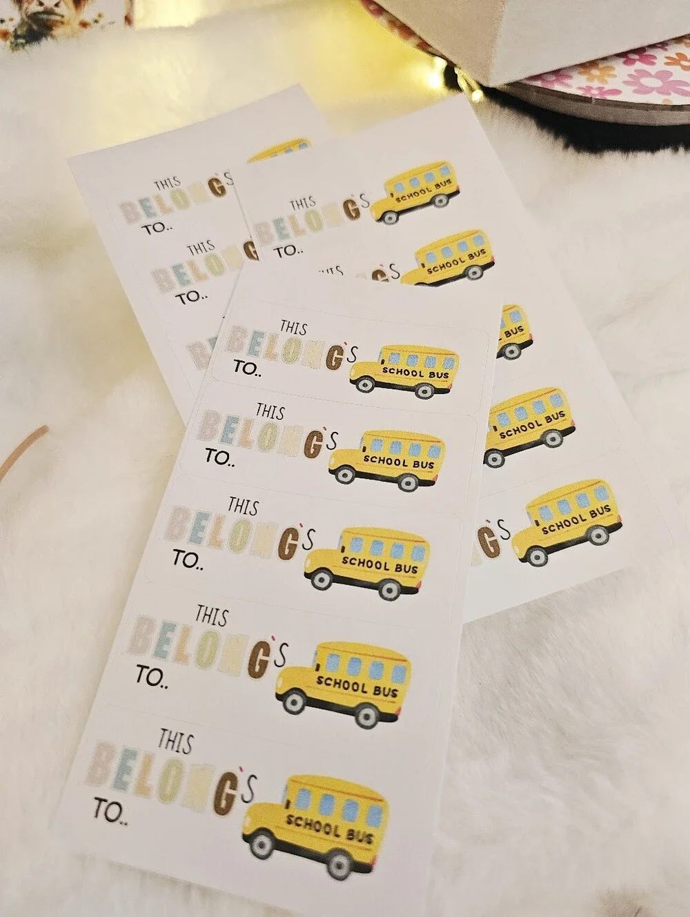 60 ct Back To School Or Daycare  Stickers
